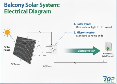 Cum funcționează sistemul solar de balcon?