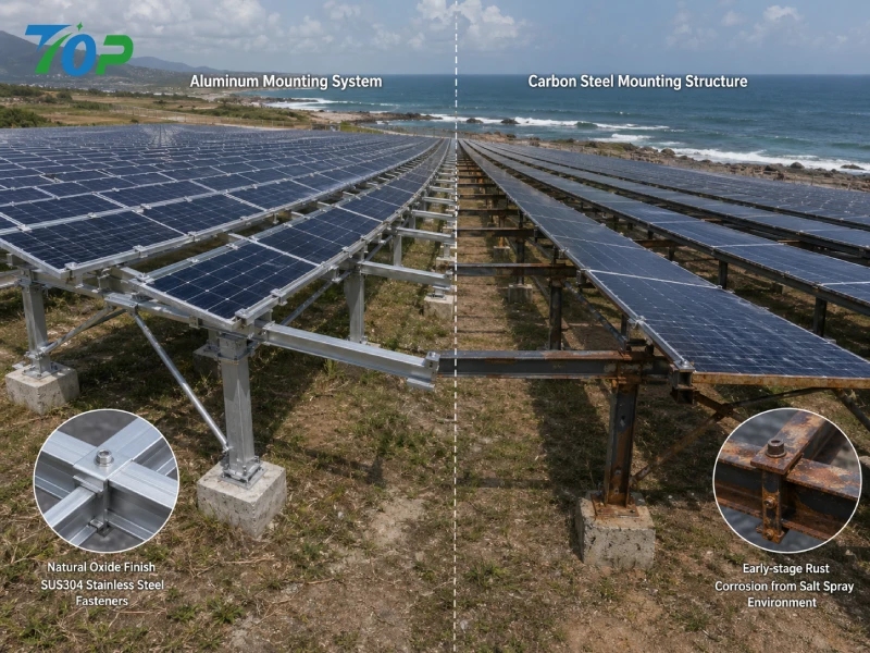 Aluminiu vs oțel carbon: care sistem de montare solară este mai bun pentru mediile de coastă?