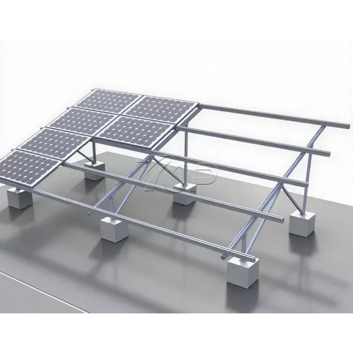 Fundație de beton Montare solară Suport PV la sol