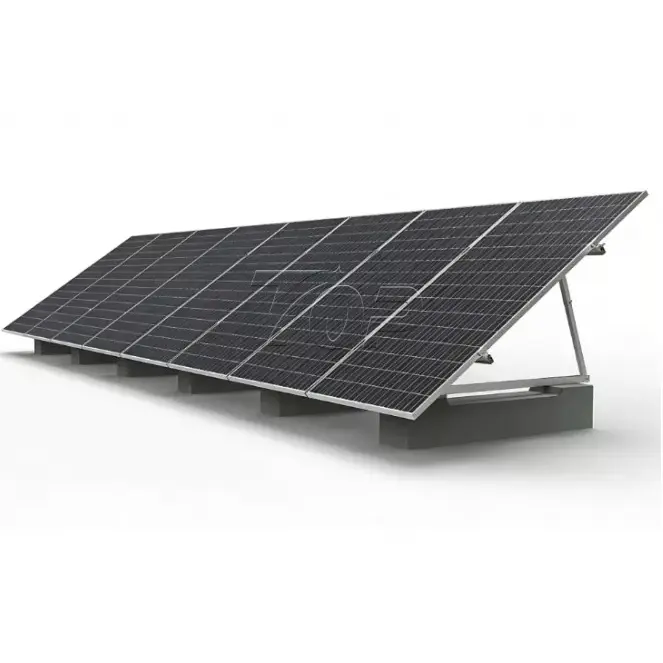 Sistem de montaj solar cu balast din aluminiu pentru acoperiș plat