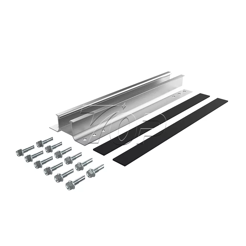 Mini sistem de șine pentru acoperiș metalic trapezoidal solar