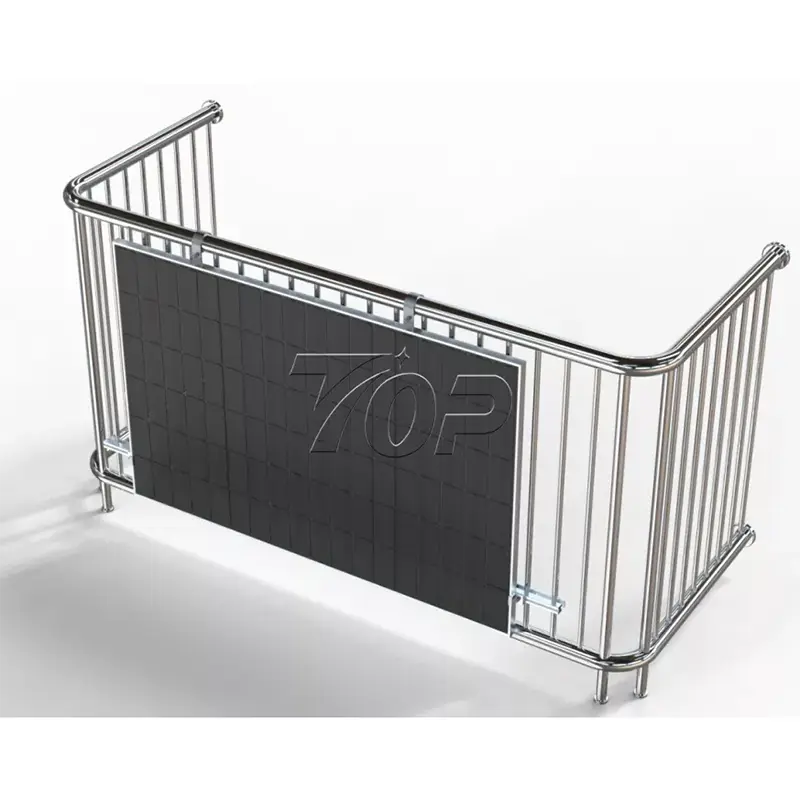 Balustrada de balcon cu panou solar