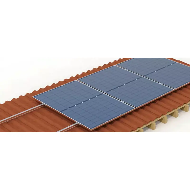 Montare pe panou solar pe acoperiș